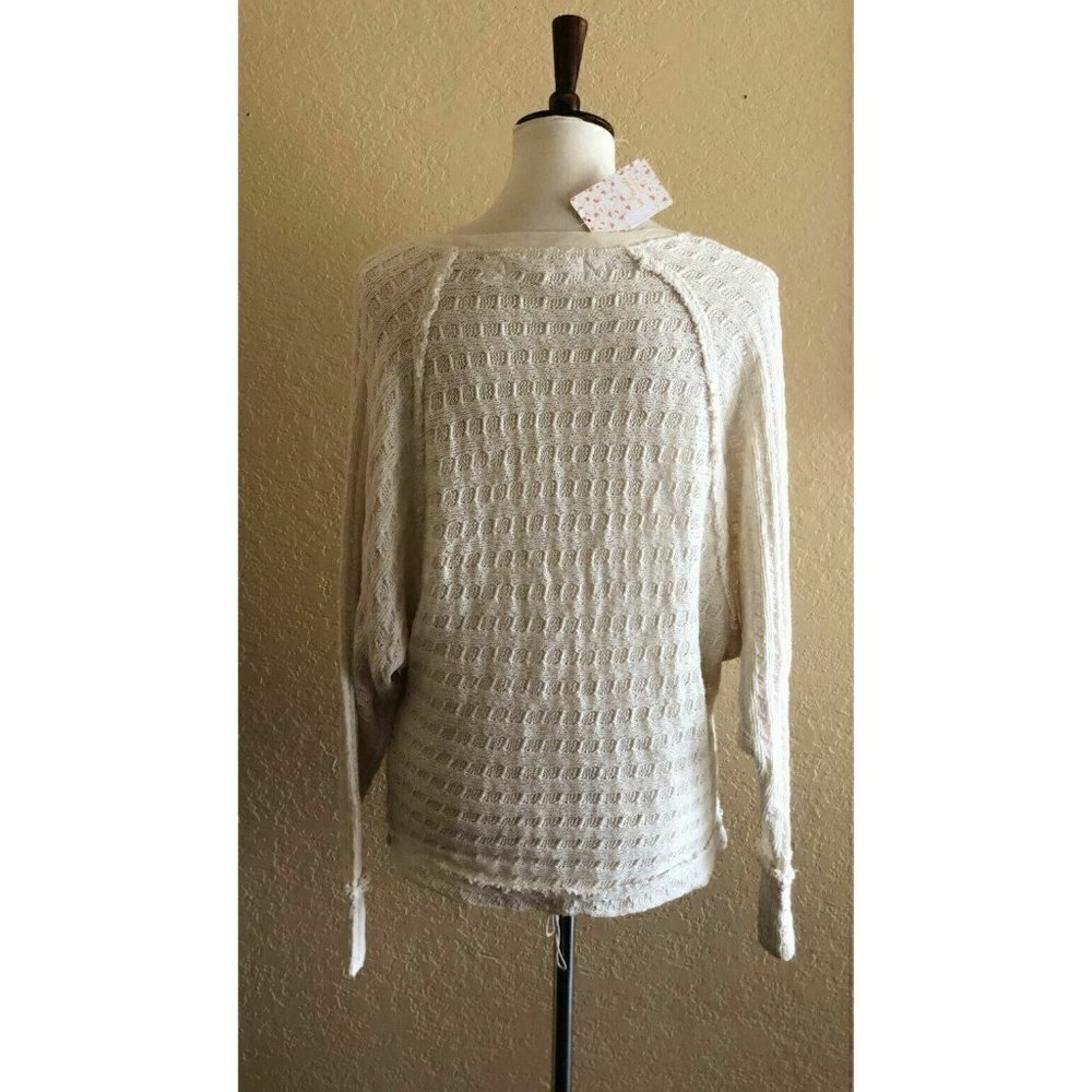 Free people Women's Thien’s Hacci Sweater Top - Picture 6 of 9